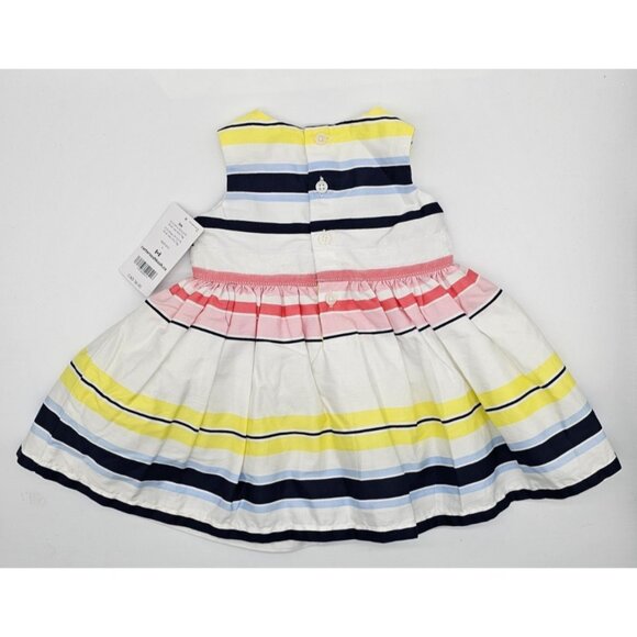 Carter's Dress Infant Baby Girls Size 3 Months Striped Sleeveless Spring Easter - Picture 7 of 10